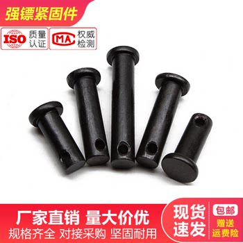 Gb882 flat head pin shaft with hole cylindrical pin