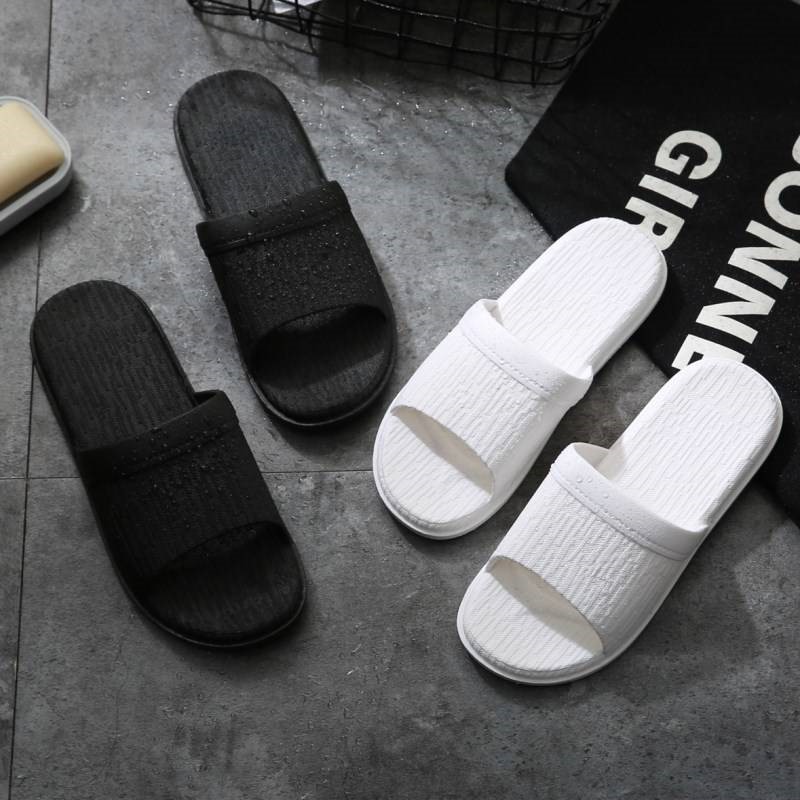 Slippers women's summer home indoor bedroom couple bathroom bath non-slip wear-resistant thick bottom simple sandals and slippers for men