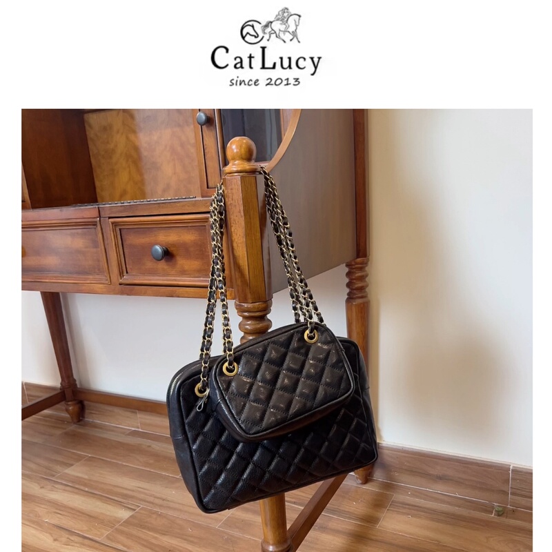 【Catlucy】Small Camera Bag, Vegetable-Tanned Cowhide Leather Chain Bag, Versatile Shoulder Crossbody Bag for Women 【Catlucy】Small Camera Bag, Vegetable-Tanned Cowhide Leather Chain Bag, Versatile Shoulder Crossbody Bag for Women