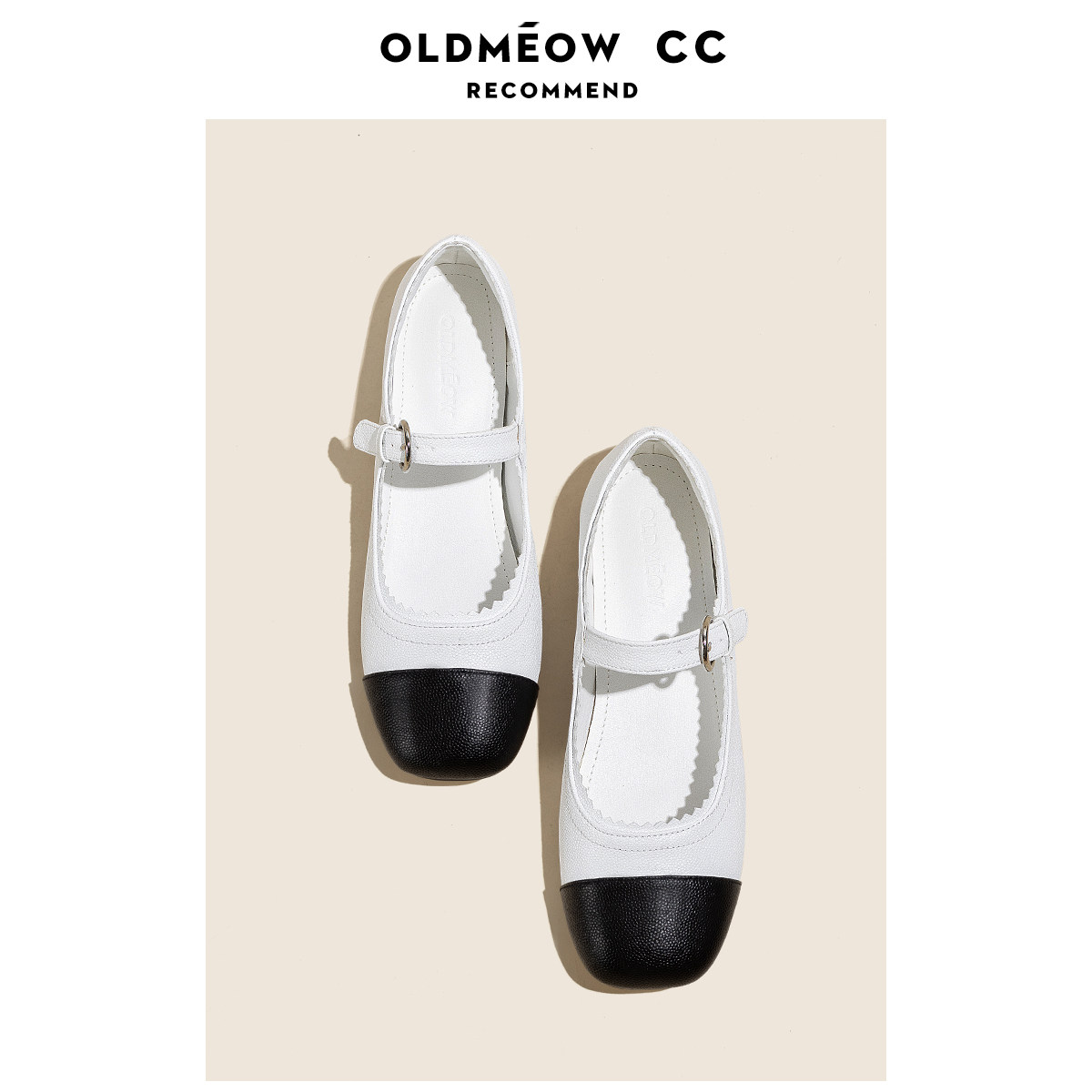 Old Meow's shop shallow leather single shoe lady floor 2022 new spring and autumn small fragrance vintage Mary shoes