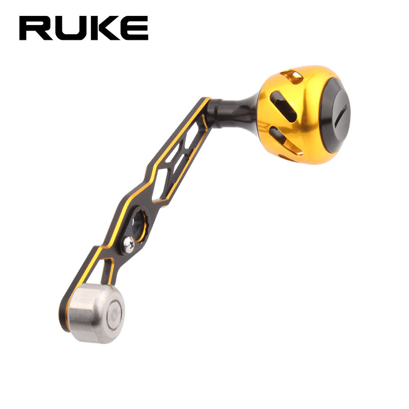 RUKE Road Wheel Water Drip Wheel Drump Wheel Rocker Arm with heavy single-rock sea fishing Black 8*5 rock
