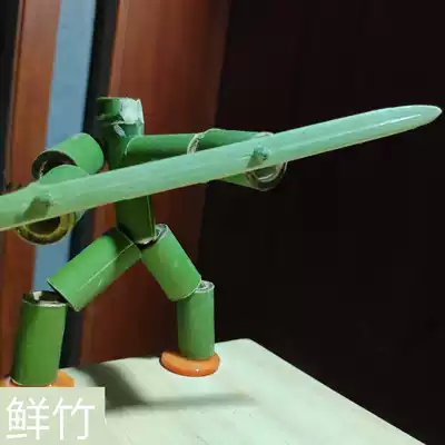 Bamboo knot people making materials package children semi-finished bamboo people handmade toys homemade kindergarten girl 9 a 10