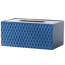 Modern light luxury resin metal tissue box household tissue box coffee table desktop facial tissue box living room napkin box