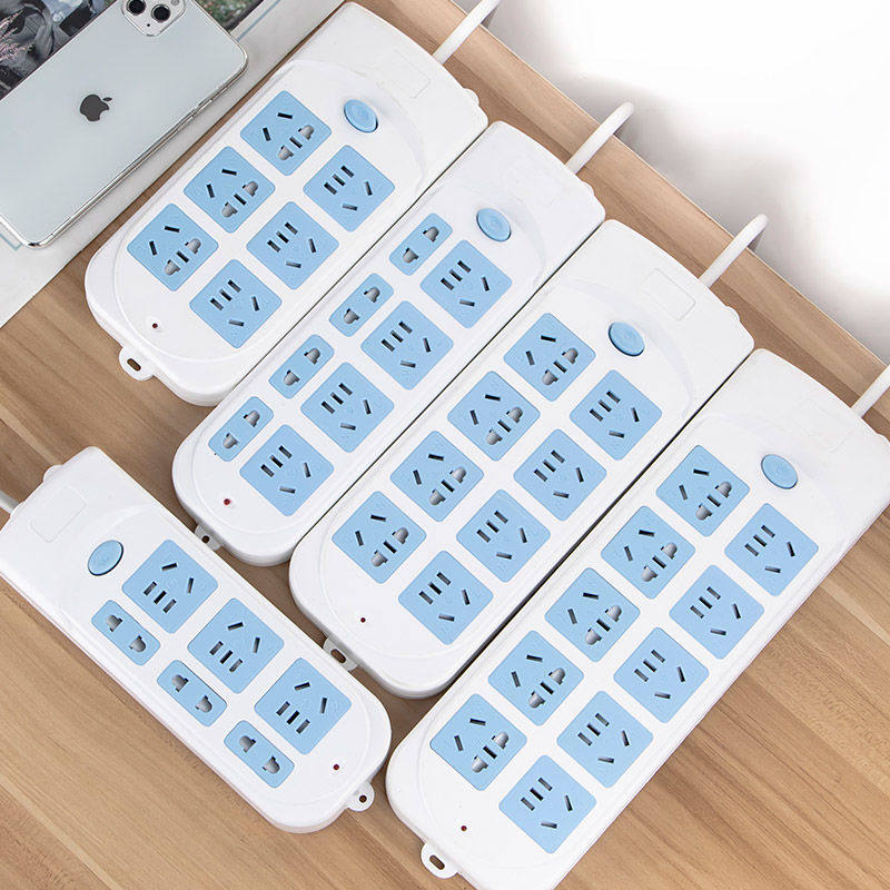 Bull Pure Copper Socket Board Inserted Platoon Wire Cord Plugging Wireless Extended Wire Patch Board Home Plugboard Long Line Inserts