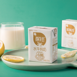【百菲酪】水牛纯奶200ml*10*2件