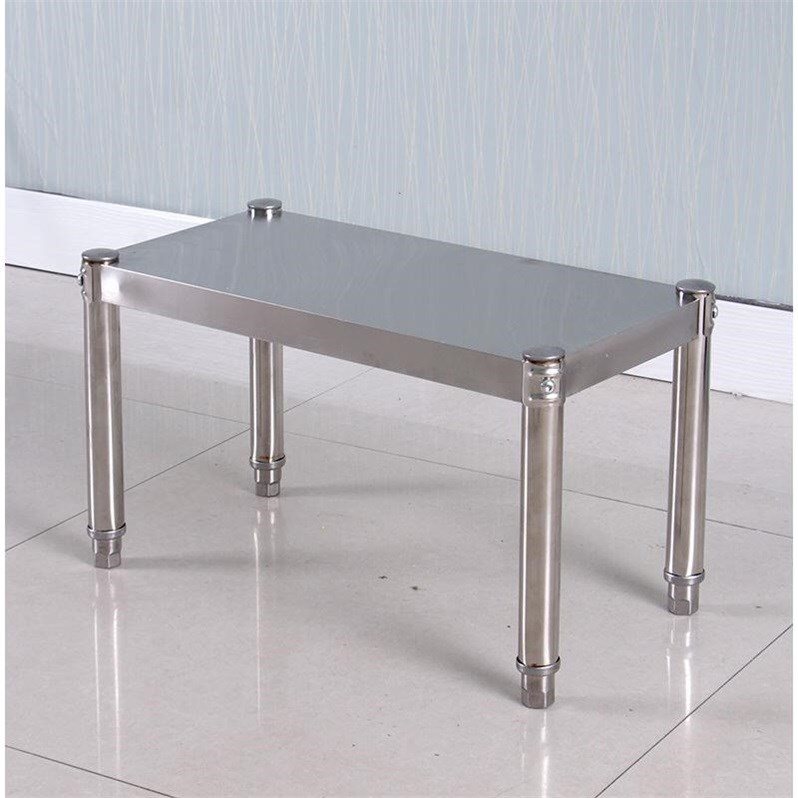 Thickened Kitchen Supplies Shelving stainless steel monolayer microwave shelves Contained Seasoning storage Saucepan shelves One floor