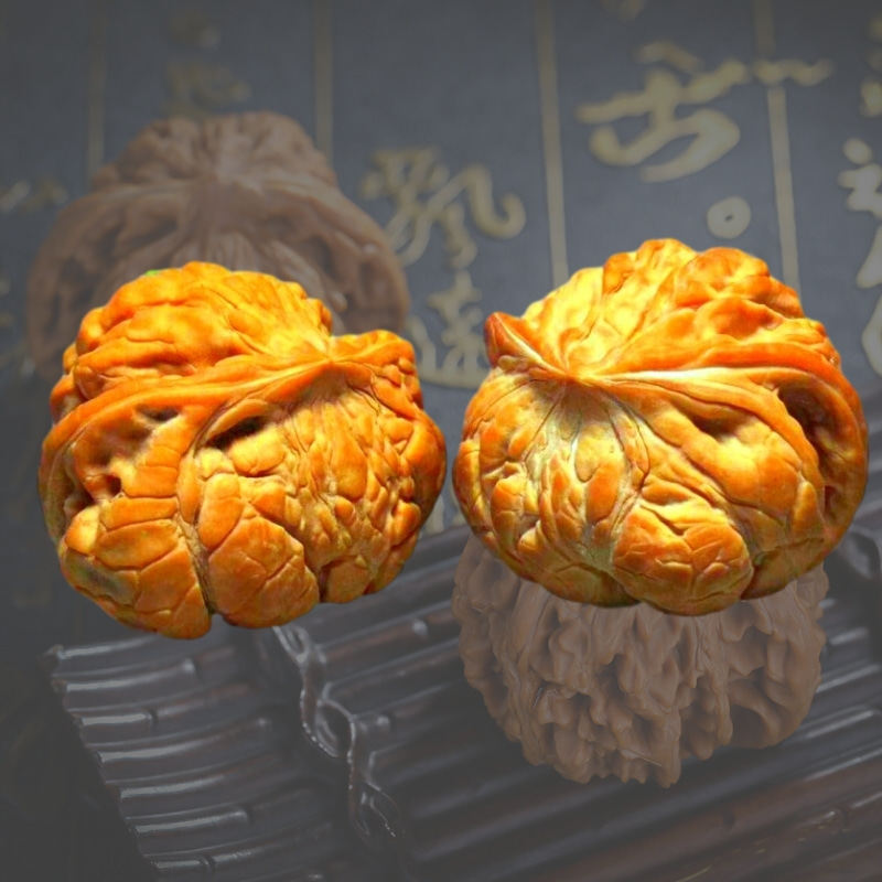 文玩核桃大揭秘：青皮白狮子头闷尖白三棱南瓜墩四座楼南疆石苹果园，收藏必备！💎-核桃-淘宝百科网