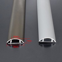 Self-adhesive carpet cover buckle strip stumbling line finishing pressure wire pressing line open line threshold strip arc household semi-circle