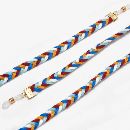 Ретро модная плетеная японская цепь, модный ремешок на солнечной энергии, солнцезащитные очки, цепочка