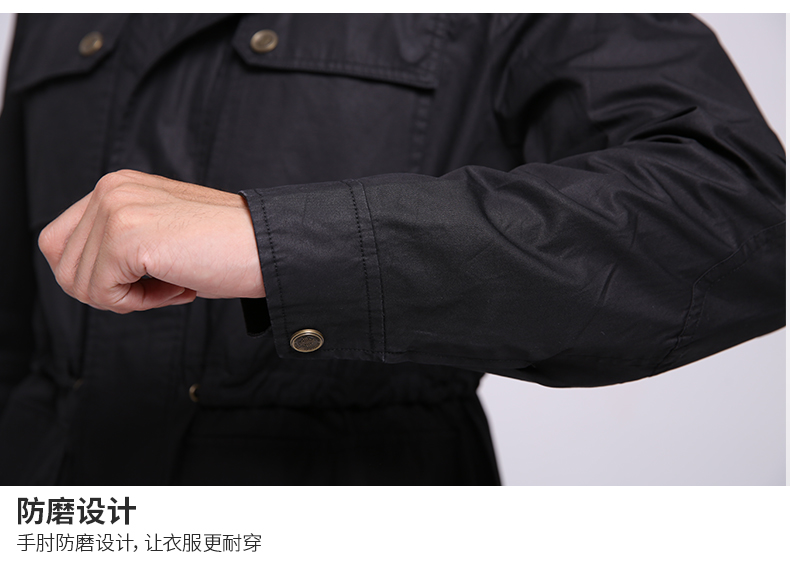 际华 部队供应商 男士中长款 工装风衣夹克 图15