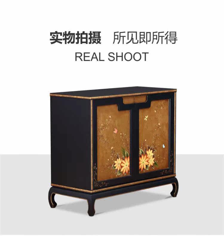 шкафчик 楷模家具旗舰店若兰边柜原创中国风大空间储物玄关柜客厅边柜 A model
