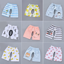 Male baby shorts Summer baby open crotch pants slim fit pure cotton girl 50% pants underpants 1-2-3 year old promotion