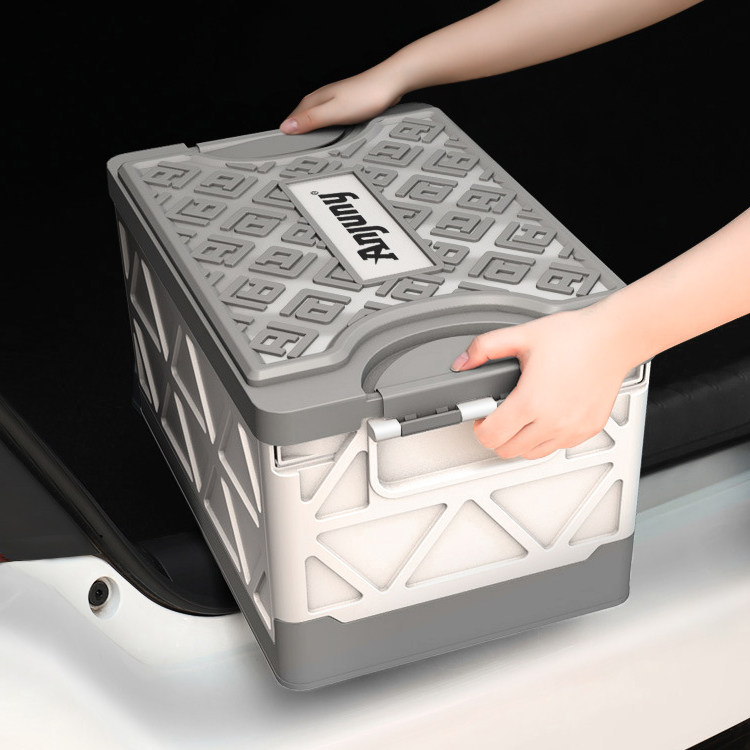Car trunk storage box car supplies multi-functional folding storage box finishing box car storage artifact