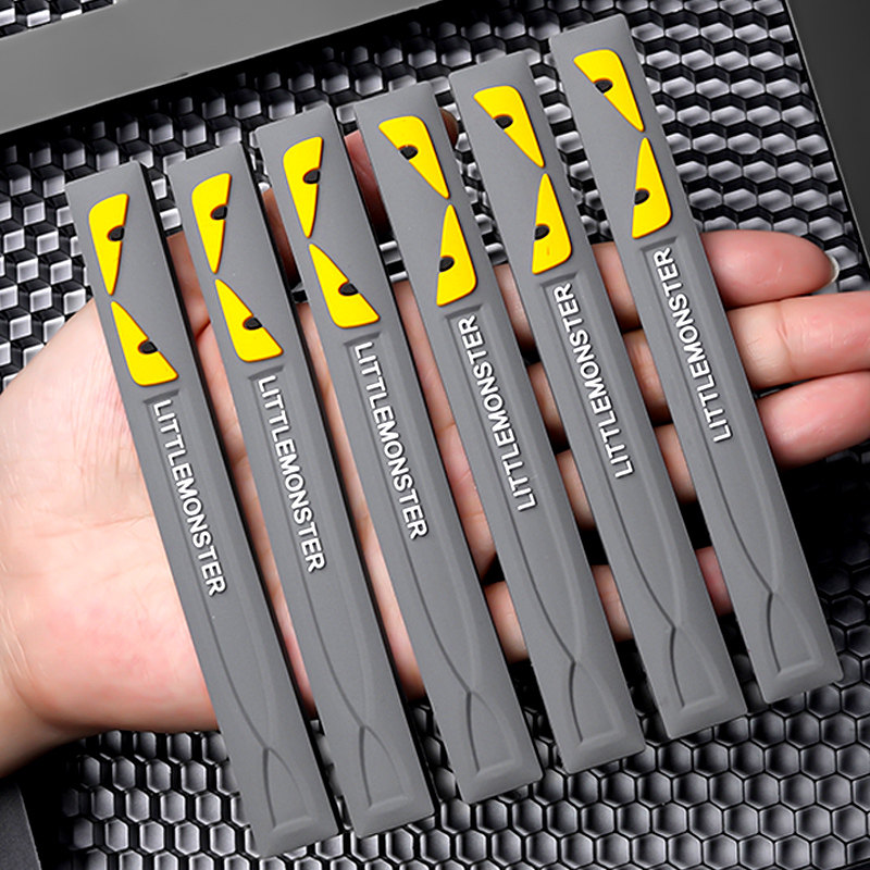 Car door opening door border rubbing anti-bump adhesive tape door crash-proof strip rear mirror anti-scraping strip protective patch personality