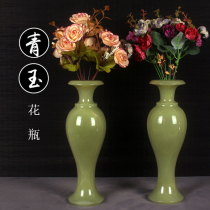 Natural Jade Vase Swing personality Living room Book room Xuanguan creative fashion minimalist Flower Arrangement Wine Cabinet Gift Jiayon