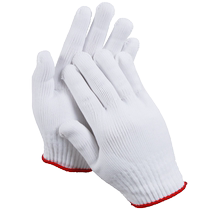 Whole piece labor protection gloves wholesale wear-resistant work cotton thread nylon construction site labor protection thickened breathable manufacturer