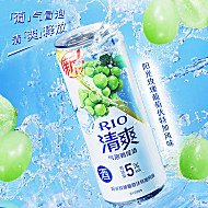 RIO锐澳清爽葡萄水蜜桃味起泡酒330ml*2瓶