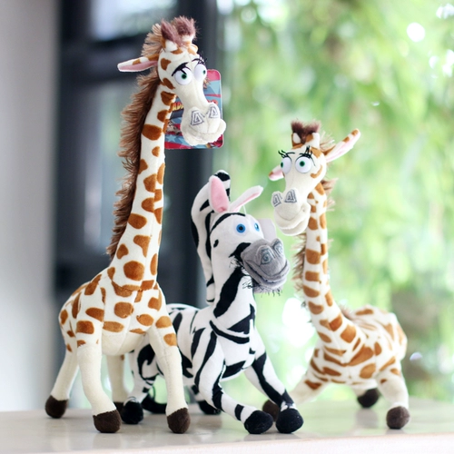 Реалистичный длинный мотор, милая плюшевая зебра, игрушка, большая кукла, жираф, подарок на день рождения