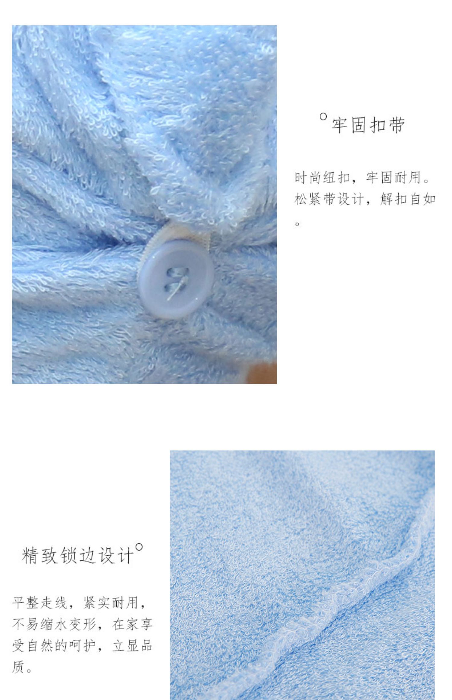 Trung Quốc nút sợi tre khăn sợi tóc khô mũ phụ nữ tóc dài dày tăng hấp thụ mũ tắm trẻ em mũ tóc khô - Khăn tắm / áo choàng tắm khan tam cho tre so sinh