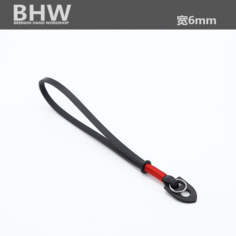 BHW France 6mm handmade camera wrist digital retro cow leather custom rope genuine leather micro single eye camera hand hanging rope camera rope