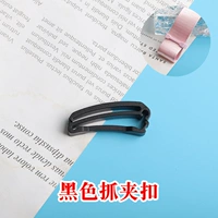 Черная заколка-крабик, застежка