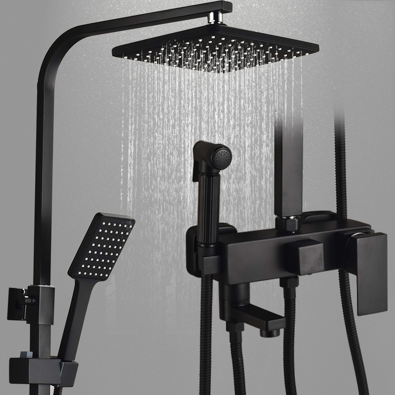 Shower Shower Kit FULL COPPER TAP SHOWER Shower Dressing Room Bathroom Shower Hung Wall Style Shower Bath Shower Nozzle