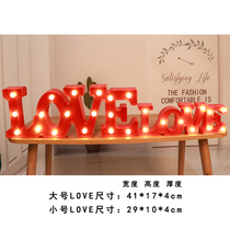 Table White Courting Wedding Candlelight Dinner Conjoined LOVE I Love You Lamp Wedding WEDDING VENUE DECORATION ARRANGEMENT