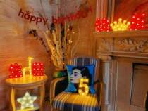 Interior Birthday Decoration Scene Arrangement Balloon Raqi Decoration Package Happy Birthday Arrangement Scene Decoration