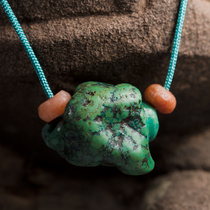 Deer Xiaoyuan Tibetan turquoise hand string single bead DIY with beads tee 108 back Cloud Ding Zhen Tongchong Saikang received