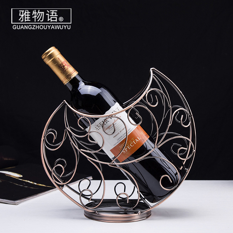 Heart shape "and" new wine rack wine furnishing articles creative display bottle home European wine rack