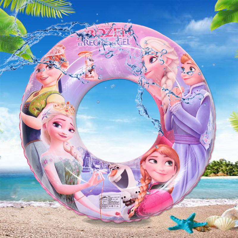 Aisha princess swimming ring Pink children Aisha life buoy inflatable sitting ring Girl Aisha floating ring Elsa toy