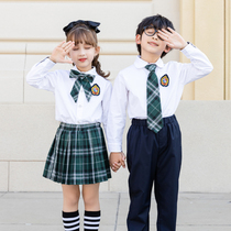 Kindergarten summer garden clothes spring and autumn cotton sweater coat shirt back childrens class uniforms for primary school uniforms