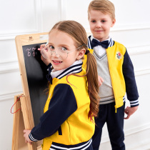 Kindergarten garden clothes spring and autumn cotton three-piece New Primary School uniforms teacher sports suits childrens class uniforms