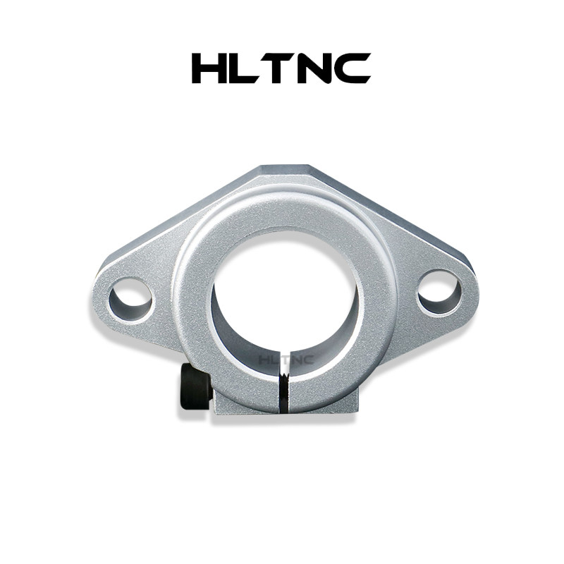 HLTNC Aluminum Linear Optical Axis Light Lever Hollow Shaft fixed seat upright bearing seat T shaped support seat SK8-50MM