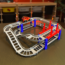 Electric Railcar Toy Trespass Big Adventure Pan Mountain Slide small car Car racing children 2-3 years 4 boys