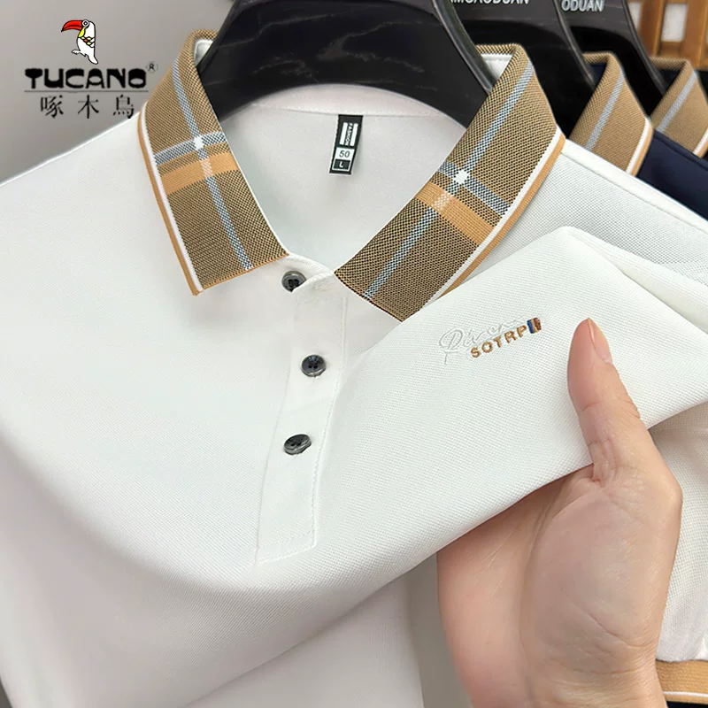 Лет polo, модная элитная универсальная футболка, с коротким рукавом
