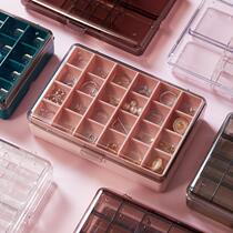 Silver decoration anti-oxidation containing box Earrings Earrings Earrings Accessories Multig Dust Resistant with lid transparent box frame