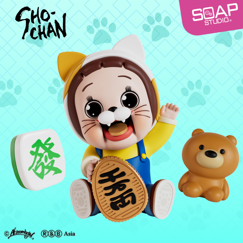 Soap Studio Sho-Chan Lucky Cat Figurine Trendy Toy Desktop Ornament Soap Studio Sho-Chan Lucky Cat Figurine Trendy Toy Desktop Ornament
