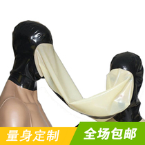 All-pack latex headset asphyxiating breathing control mouth zhao mouth double personality bar show