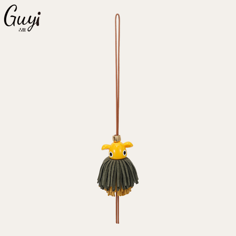 Guyi Is Suitable for Loewe Bag Charms, Loewe Bag Puzz Elf Pendant, Genuine Leather Keychain Guyi Is Suitable for Loewe Bag Charms, Loewe Bag Puzz Elf Pendant, Genuine Leather Keychain