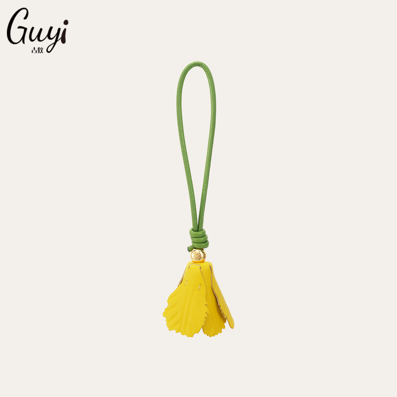 Guyi Is Suitable for Loewe Bag Accessories, Yellow Tulip Car-Mounted High-End Genuine Leather Pendant Guyi Is Suitable for Loewe Bag Accessories, Yellow Tulip Car-Mounted High-End Genuine Leather Pendant