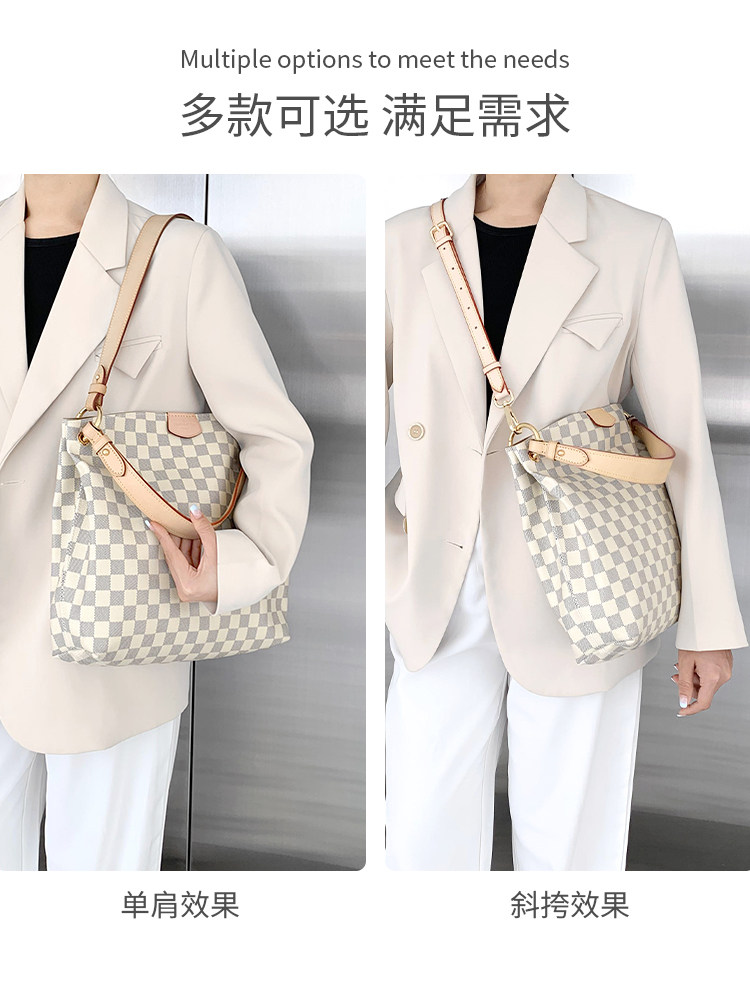 Guyi Is Suitable for Lv Graceful Modification, Underarm Shoulder Strap, Vegetable-Tanned Leather Replacement Bag Strap, Inner Liner Accessories