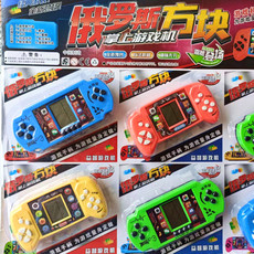 Соматосенсорные игровых консолей 新品经典怀旧大号游戏机俄罗斯方块掌上游戏机大屏幕儿童益智玩具