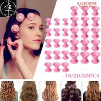 20 set Soft Rubber Magic Hair Care Rollers Silicone Hair