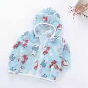 Quần áo chống nắng cho trẻ em áo gió mỏng sợi cotton Trẻ em ngoài trời Quần áo trẻ em Quần áo trẻ em bãi biển nhỏ vịt vàng - Quần áo ngoài trời cho trẻ em