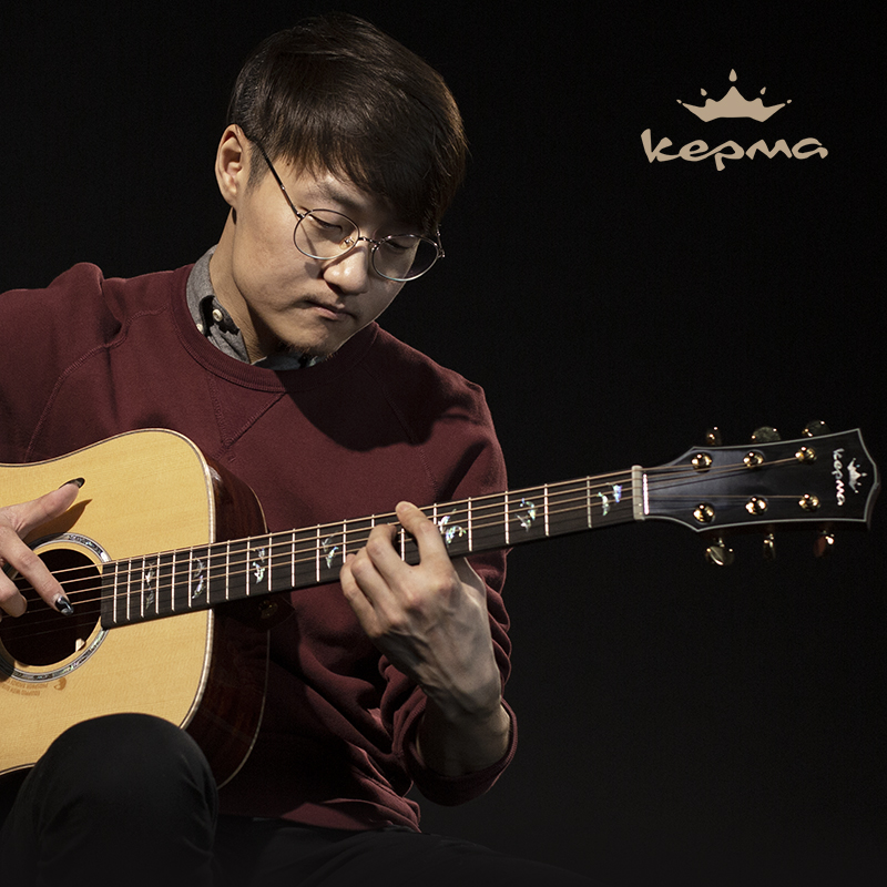 Yuan bullet Kama A1-GA B1ga single board Kama folk guitar finger playing and singing male and female students guitar electric box