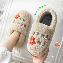 Lady slippers 2021 New female winter models Womens grown-up cotton slippers with rear foot heel wrapping heel winter day
