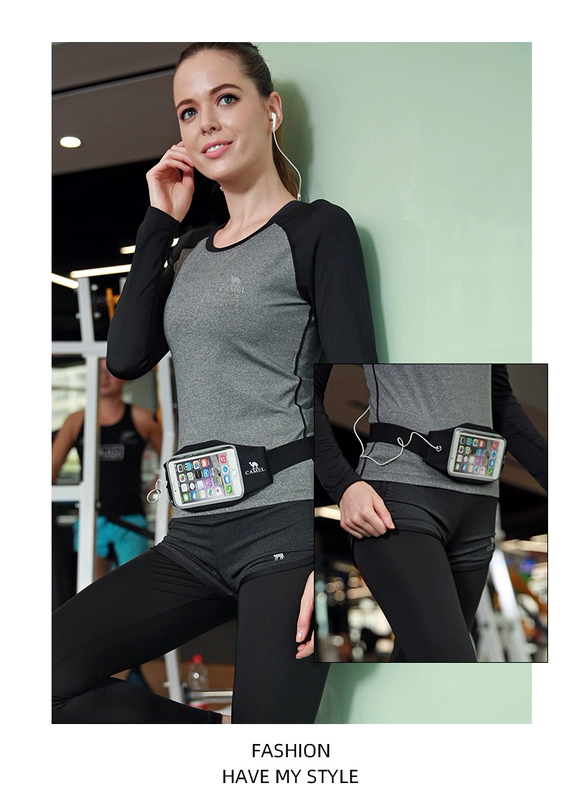 Camel ngoài trời điện thoại di động túi unisex túi đa chức năng chạy thể thao giải trí du lịch túi điện thoại di động - Túi