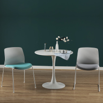 Nordic Office Chair Backrest Simple Stacking Meeting Lounge Bow Computer Chair Plastic Training Conference Chair