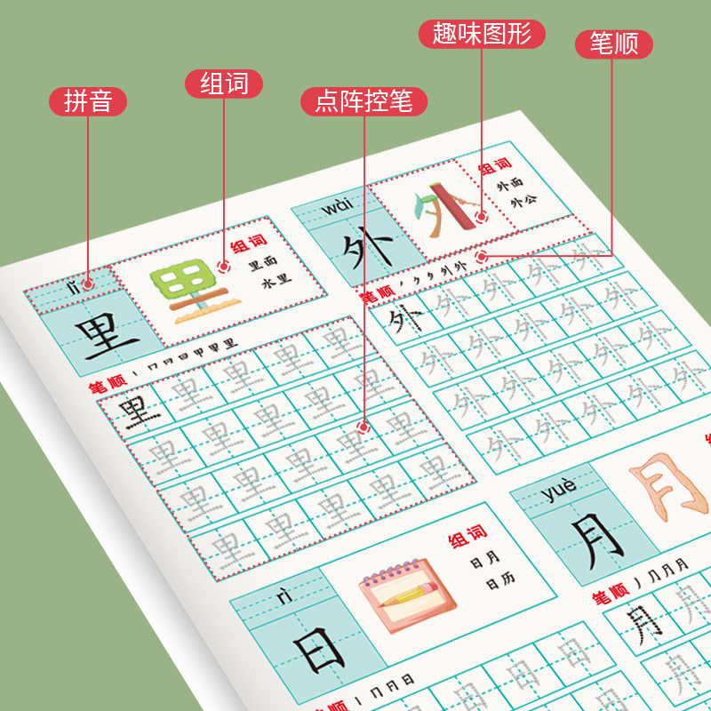 🌟孩子学汉字的秘密武器,博思善学学前描红本🌟-描红本-淘宝好物网